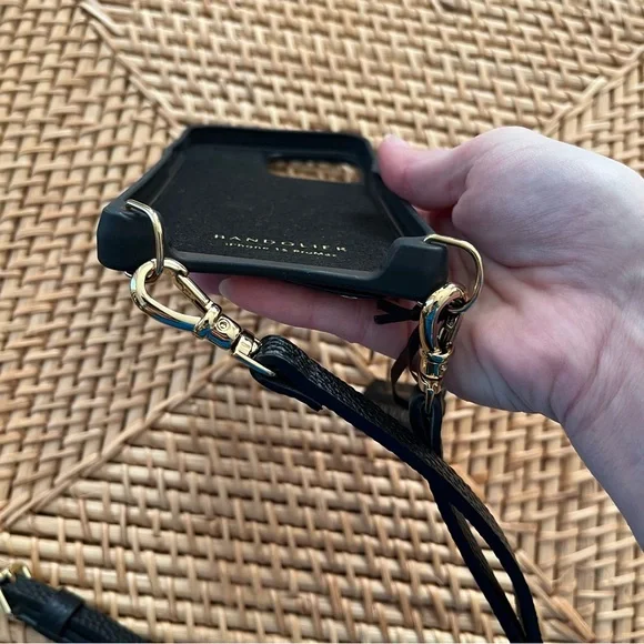 NWT Bandolier Emma Crossbody Black Phone Case IPhone 15 Pro Max Leather MagSafe - Picture 11 of 12